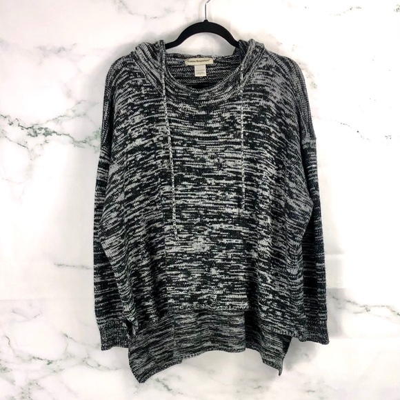 Cotton Emporium Sweaters - 4 for $25 COTTON EMPORIUM Black White Marbled Hoodie